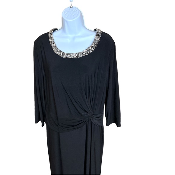 Sz 16 Black Anne Klein Dress NWT - Picture 3 of 8